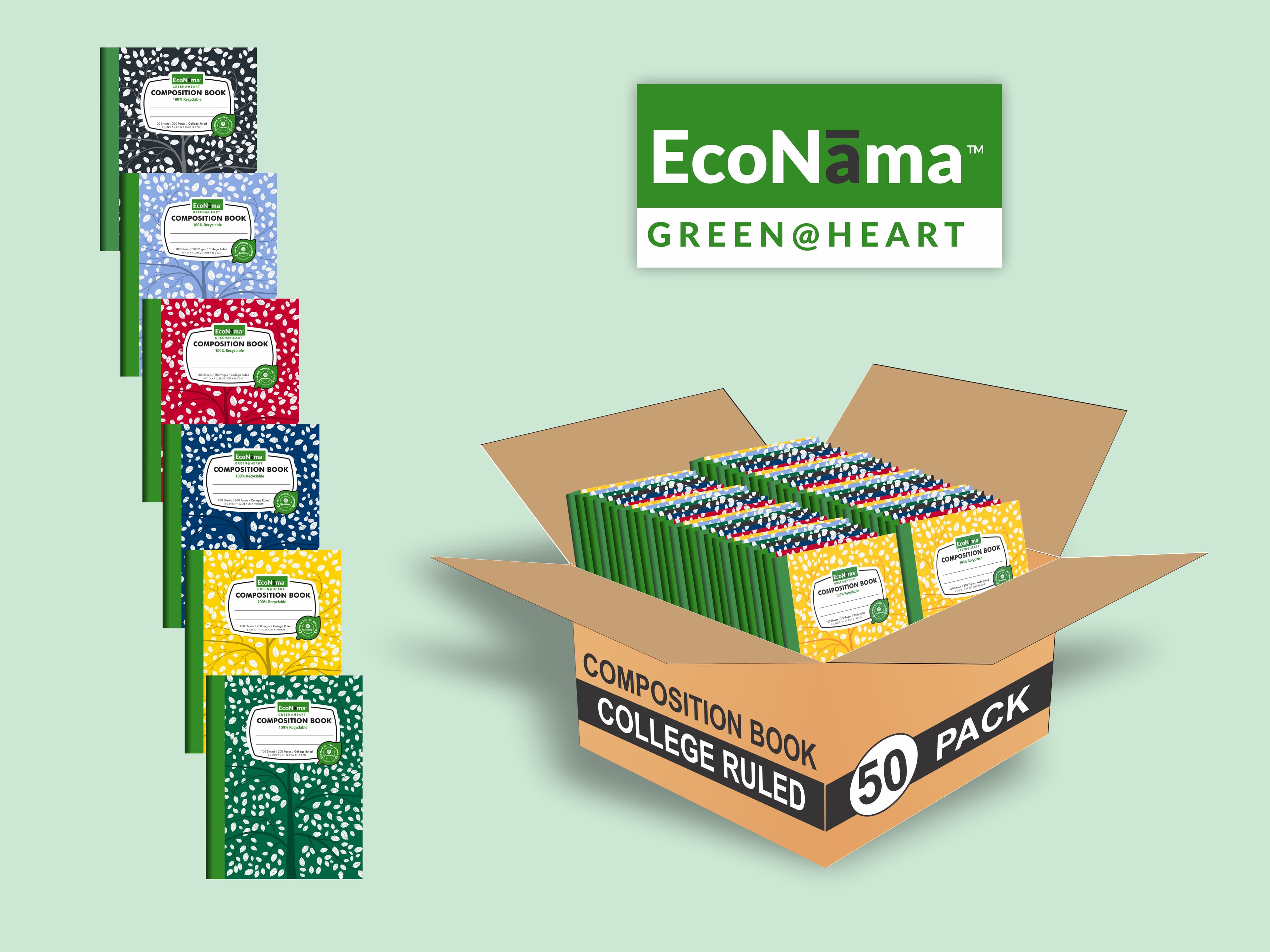Bulk Packs of EcoNama Notebooks