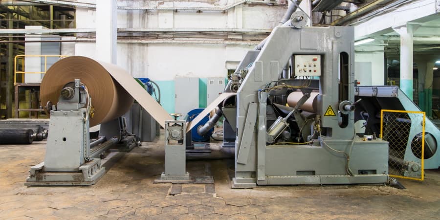 Eco-friendly paper mill factory processing