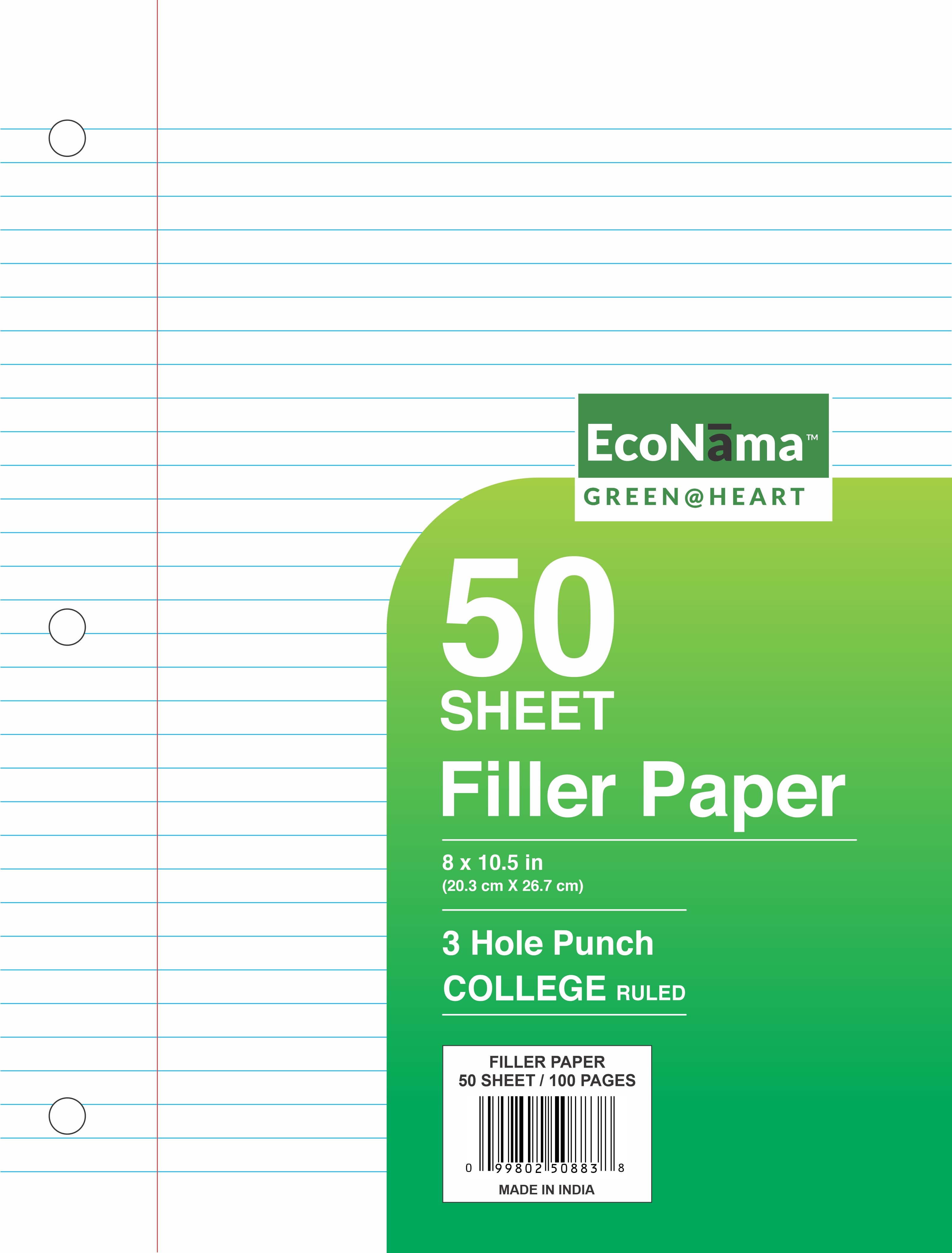 College Ruled Filler Paper pack