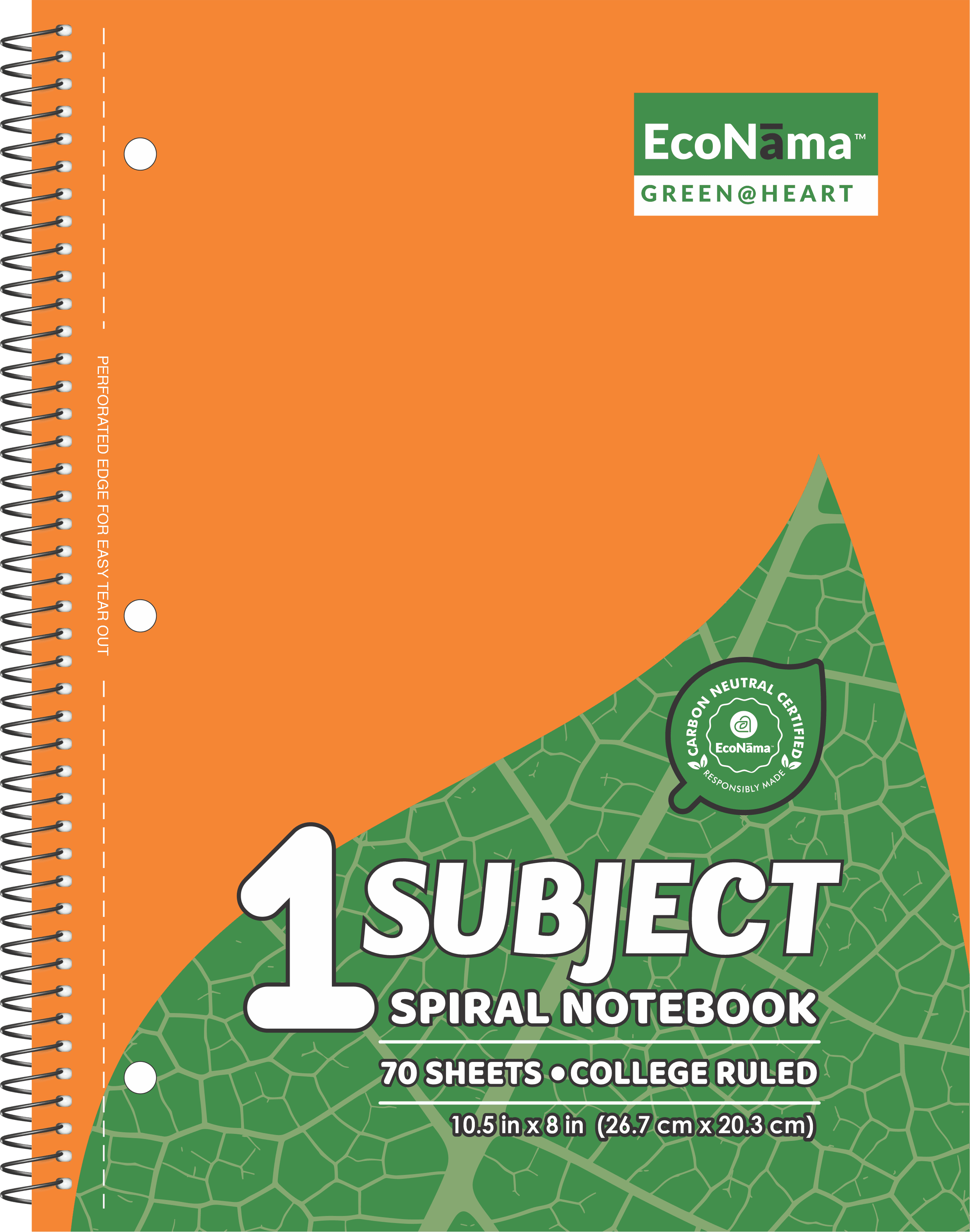 Wide Ruled Spiral Subject Notebook